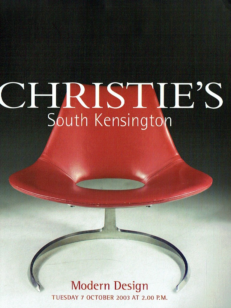 Christies October 2003 Modern Design (Digital Only)