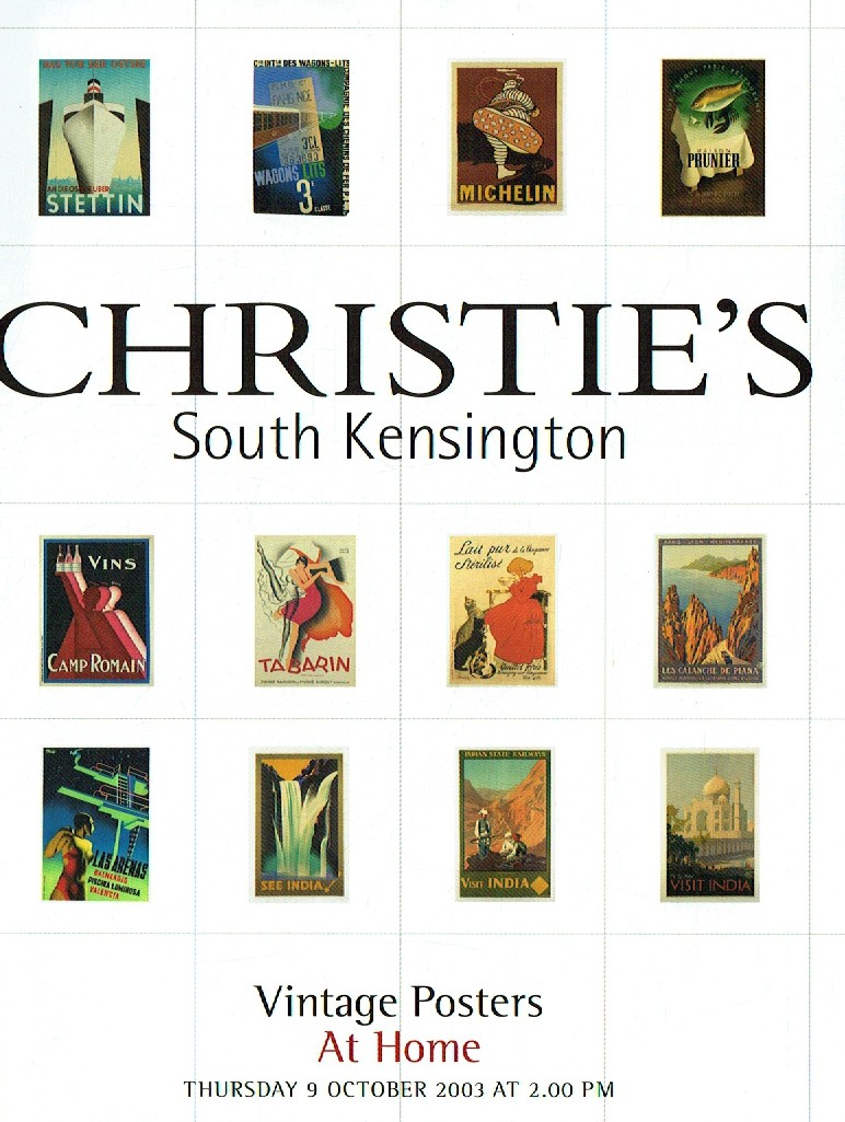 Christies October 2003 Vintage Posters At Home (Digital Only)