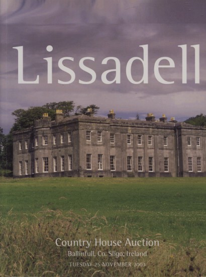 Christies November 2003 Lissadell Country House Auction Ballinfu (Digital Only)