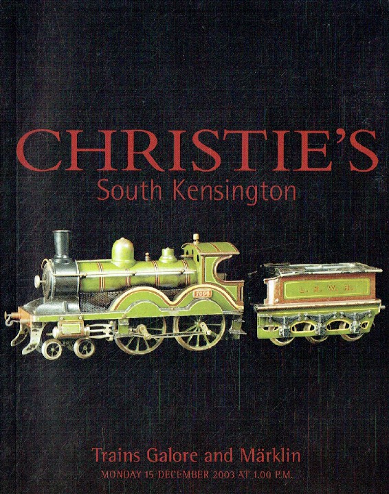 Christies December 2003 Trains Galore and Marklin (Digital Only)