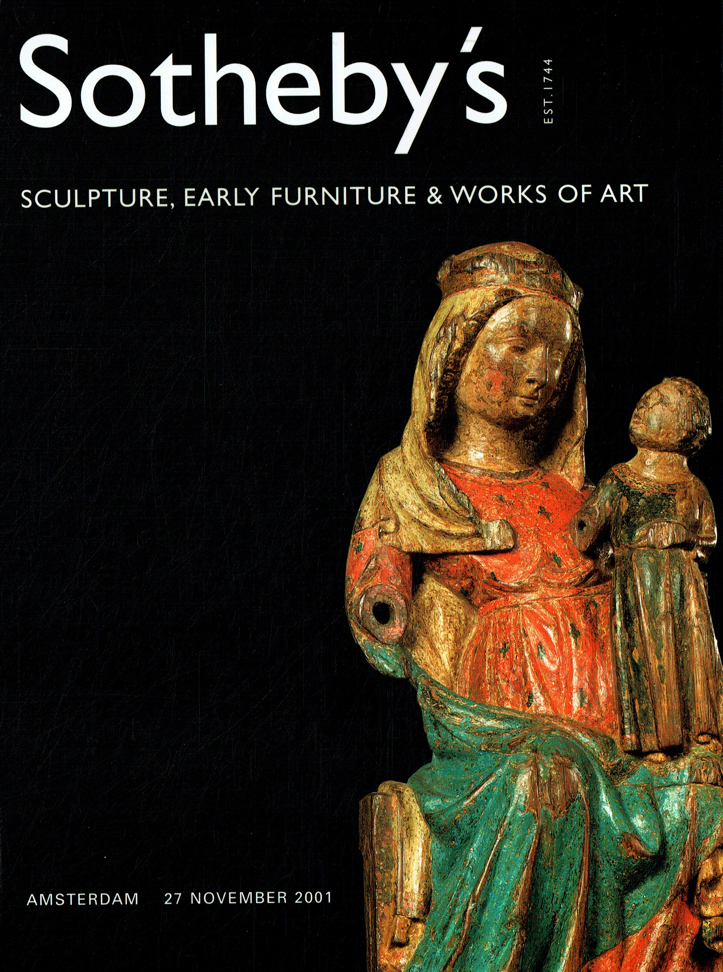 Sothebys November 2001 European Sculpture, Early Furniture and Wo (Digital Only)
