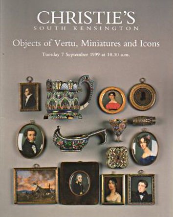 Christies September 1999 Objects of Vertu, Miniatures and Icons (Digital Only)