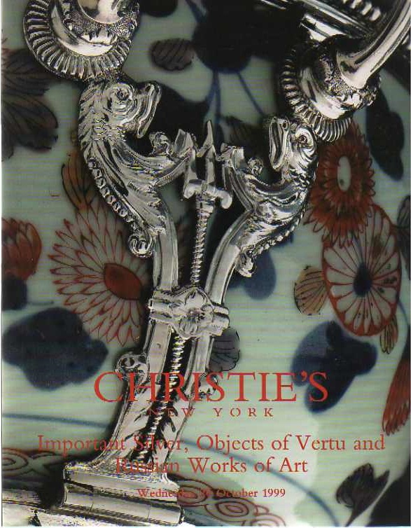 Christies October 1999 Important Silver, Objects of Vertu and Ru (Digital Only)