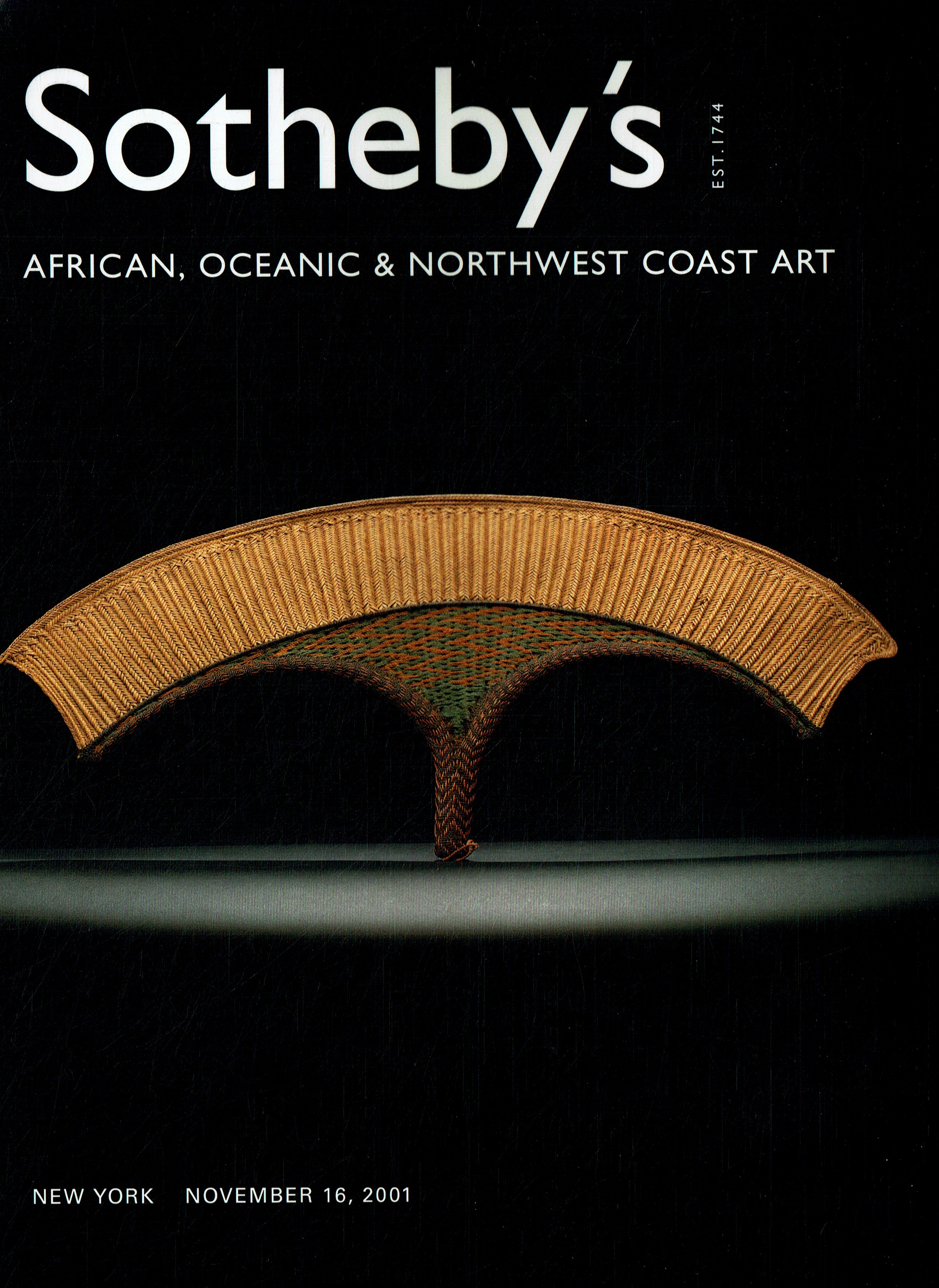 Sothebys November 2001 African, Oceanic & Northwest Coast Art (Digital Only)