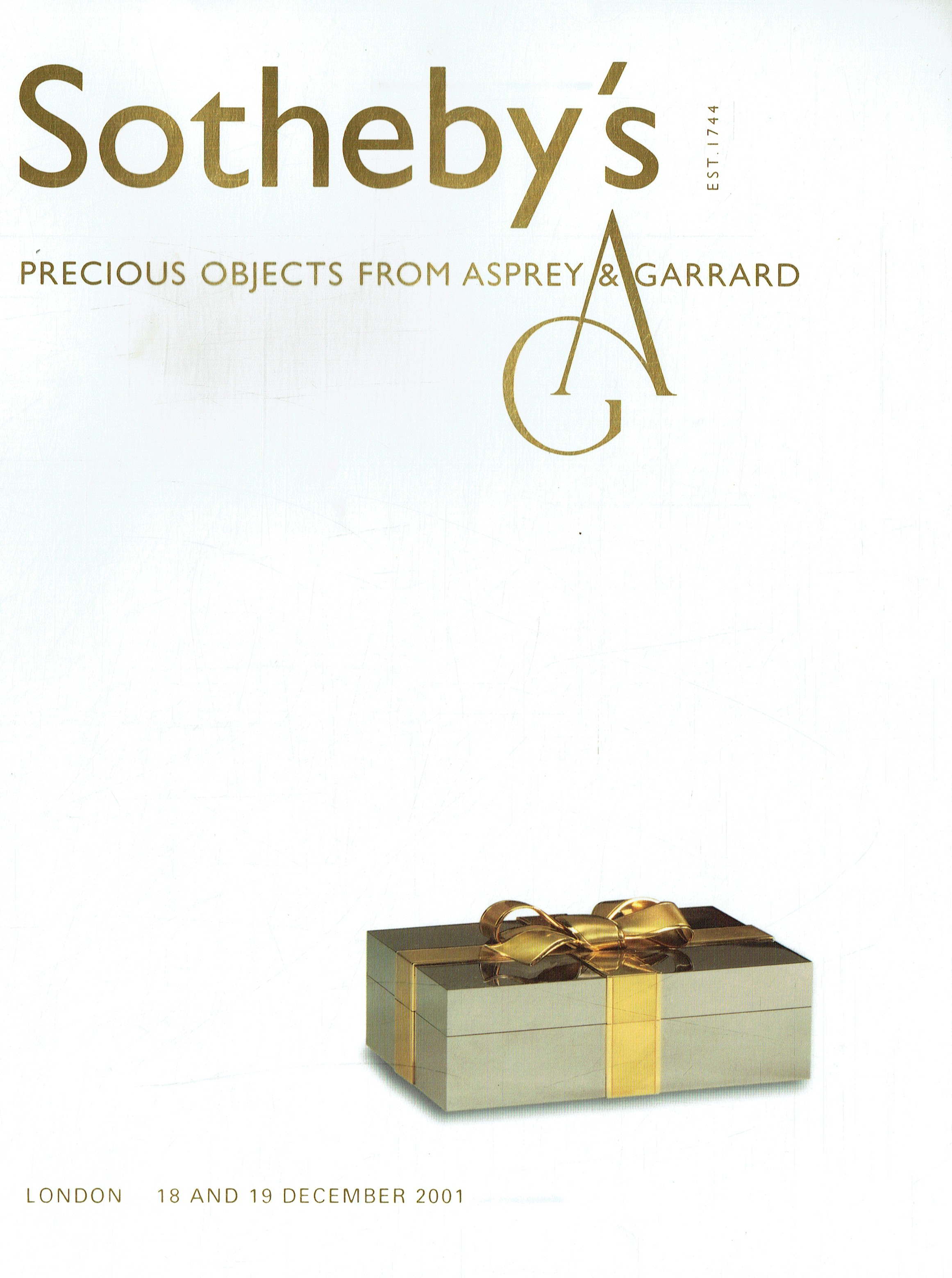 Sothebys December 2001 Precious Objects from Asprey & Garr (Digital Only