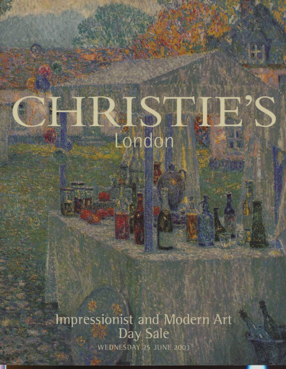 Christies June 2003 Impressionist and Modern Art - Day Sale (Digital Only)