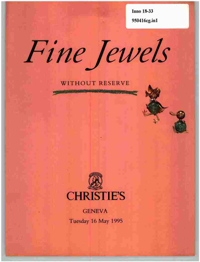 Christies May 1995 Fine Jewels Without Reserve (Digital Only)