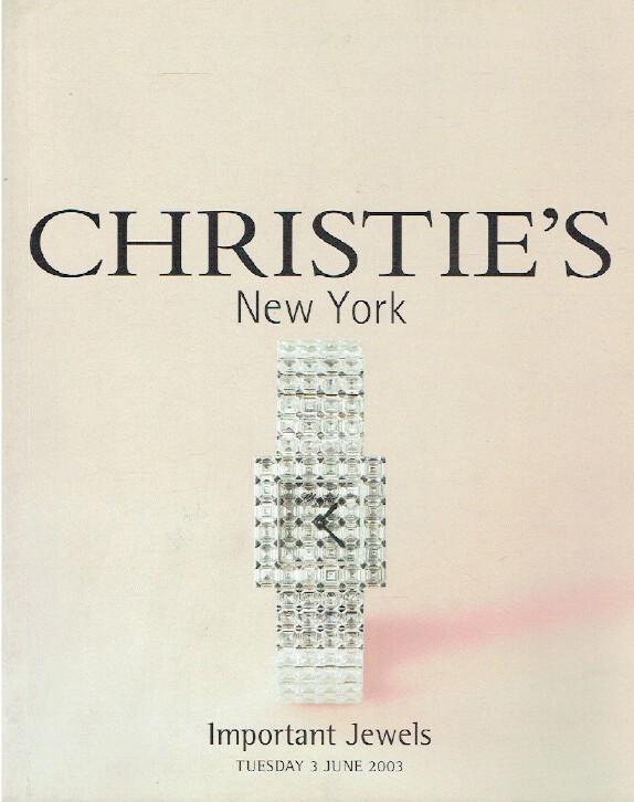 Christies June 2003 Important Jewels (Digital Only)