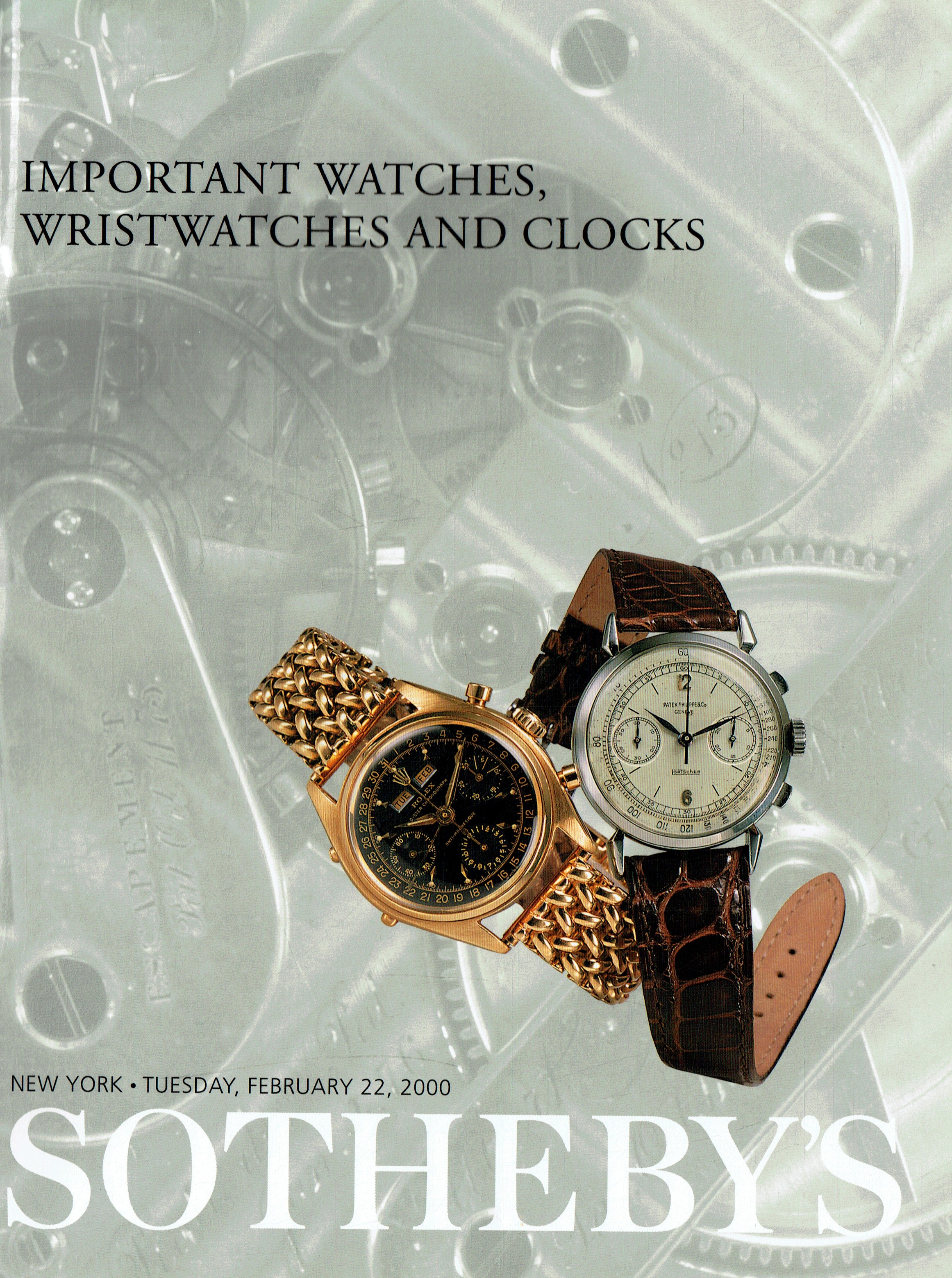 Sothebys February 2000 Important Watches, Wristwatches & Clocks (Digital Only)