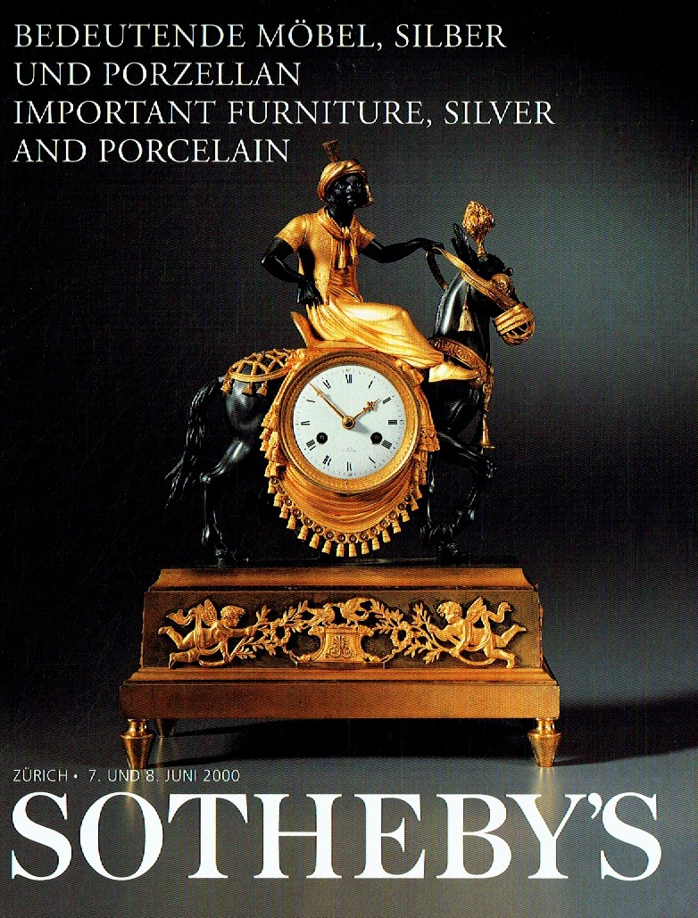 Sothebys & 8th June 2000 Important Furniture, Silver and Porcelai (Digital Only)