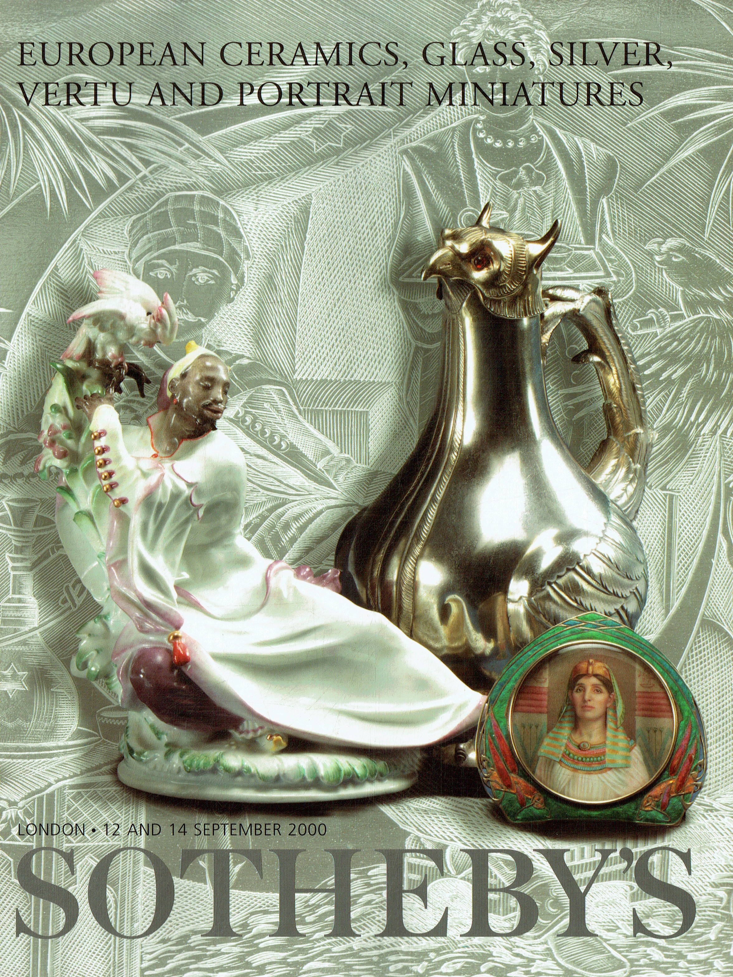 Sothebys September 2000 European Ceramics, Glass, silver, (Digital Only)