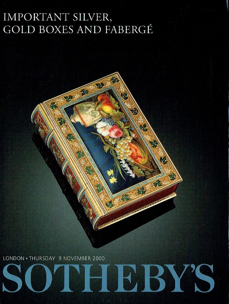 Sothebys November 2000 Important Silver, Gold Boxes & Faberge (Digital Only)