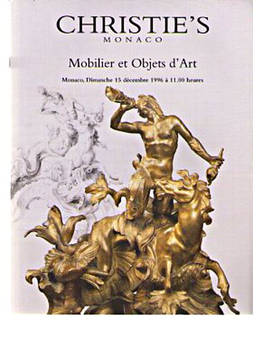 Christies December 1996 French Furniture & Objects of Art (Digital Only)