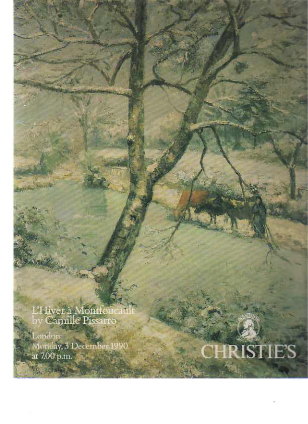 Christies December 1990 LHiver a Montfoucault by Camille Pissarro (Digital Only