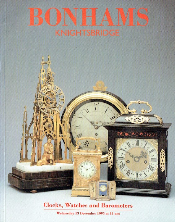 Bonhams December 1995 Clocks, Watches & Barometers (Digitial Only)
