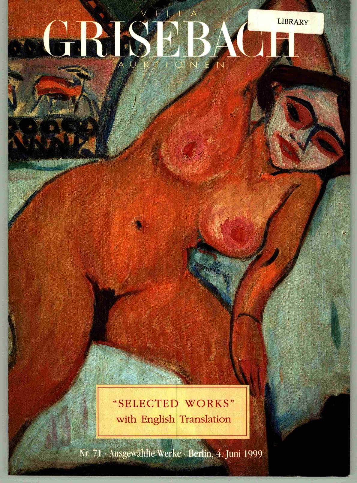 Grisebach June 1999 Selected Modern Works (Digital only)