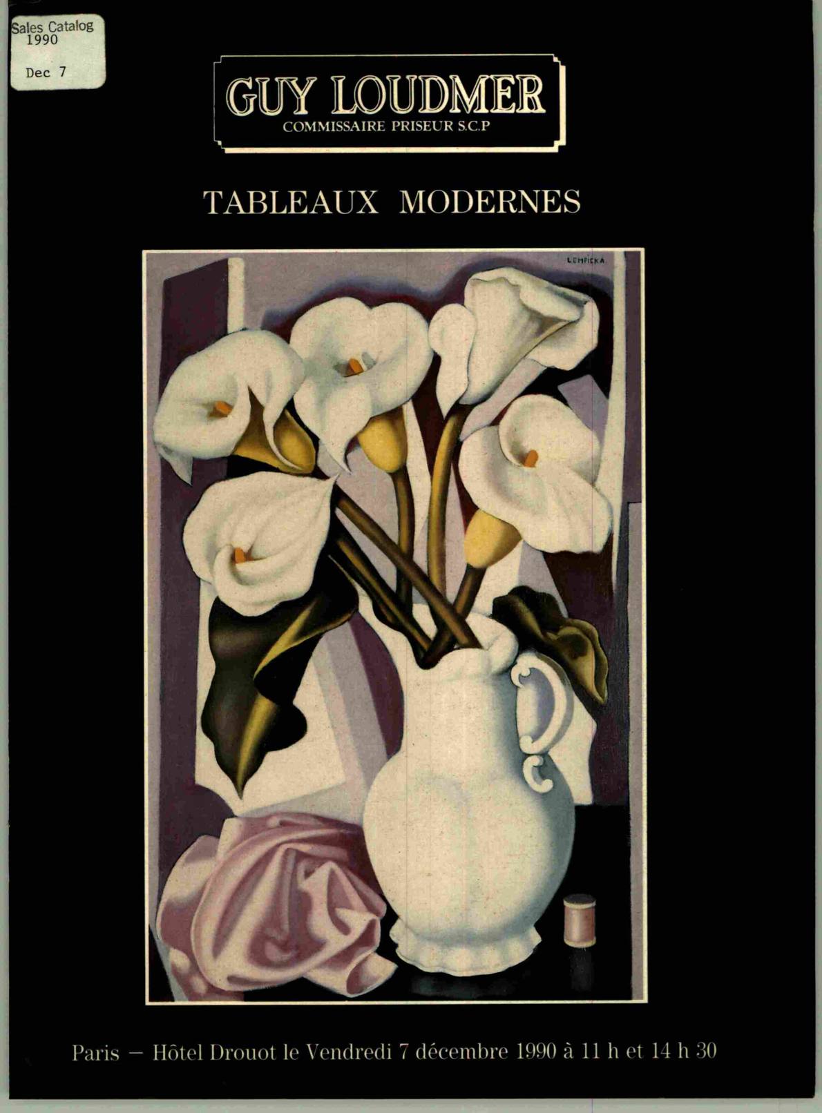 Guy Loudmer December 1990 Modern Paintings (Digital only)