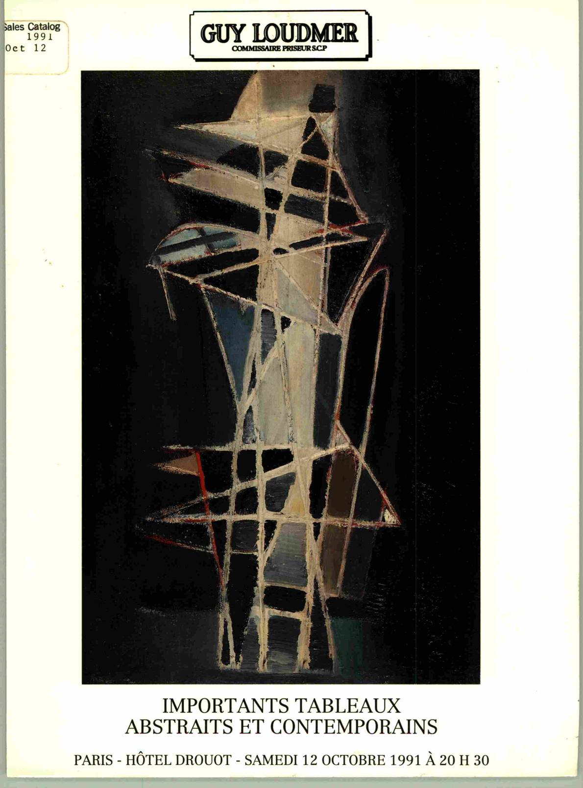 Guy Loudmer Oct 1990 Important Abstracts & Contemporary Painting (Digital only)