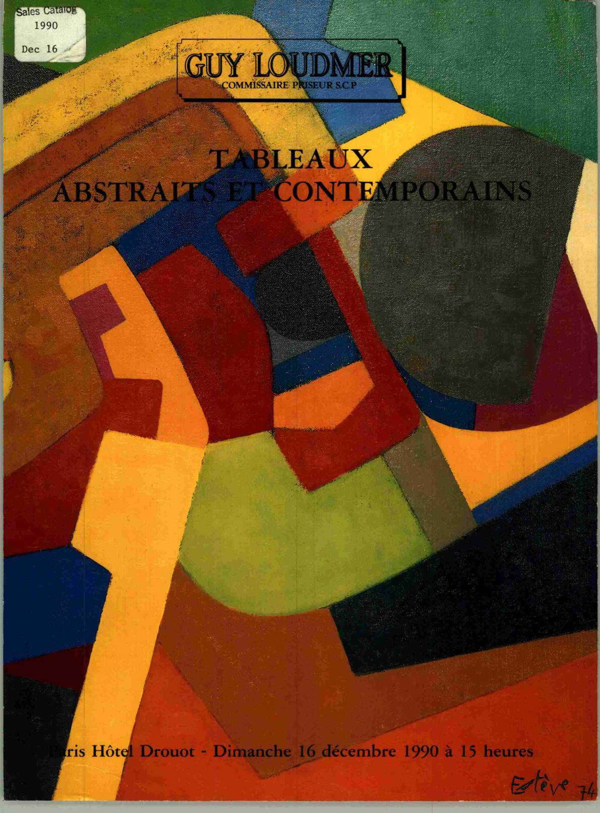 Guy Loudmer Dec 1990 Abstracts & Contemporary Paintings (Digital only)