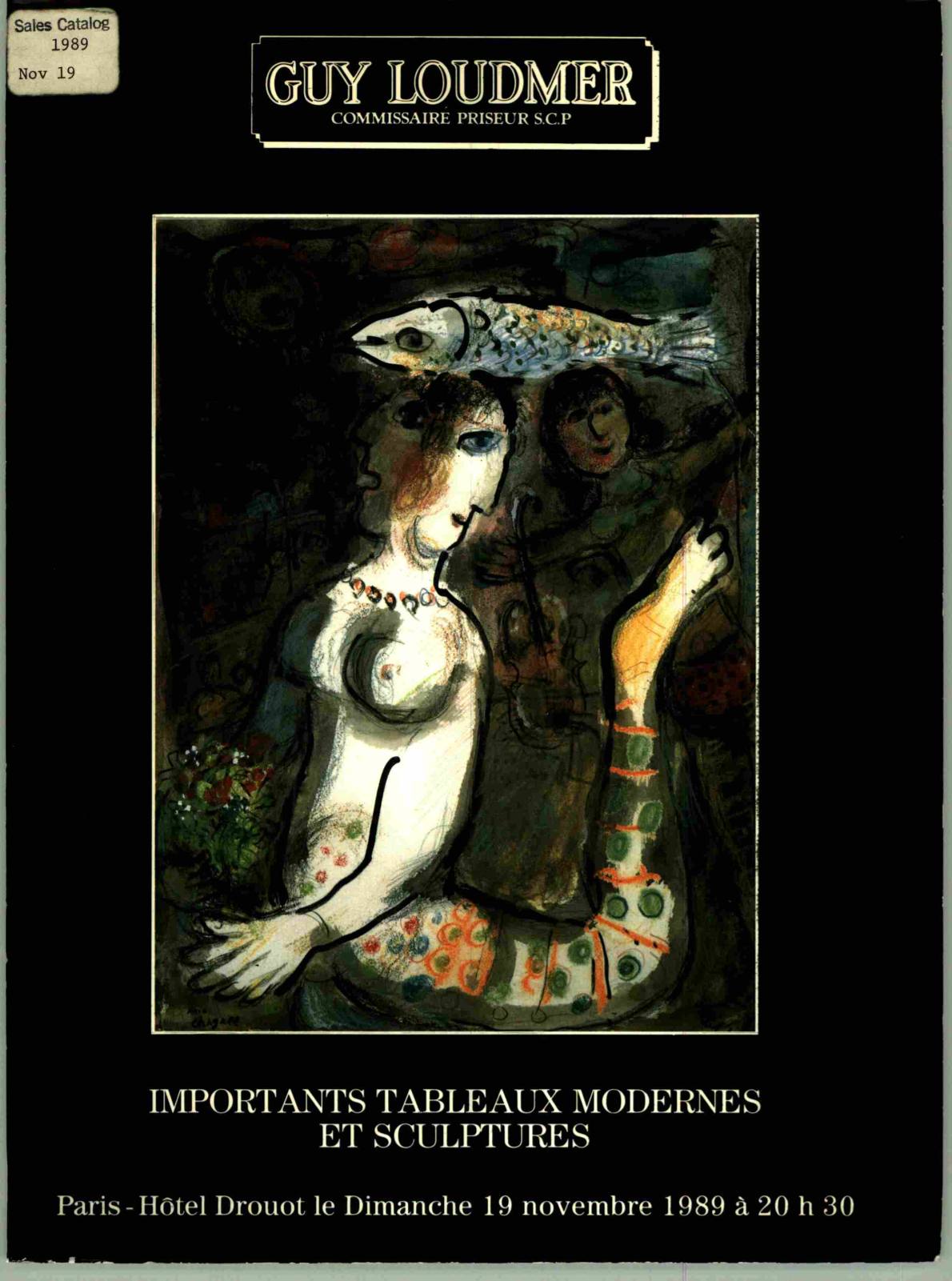 Guy Loudmer Nov 1989 Important Modern Paintings & Sculpture (Digital only)