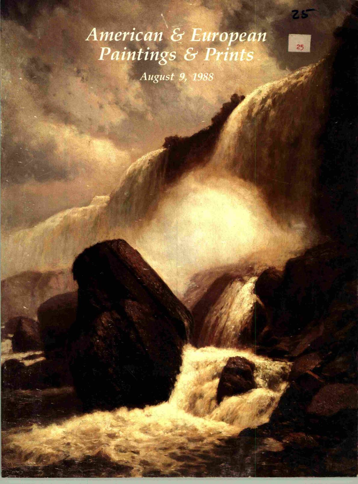 Richard A. Bourne August 1988 American & European Paintings and Prints (Digital