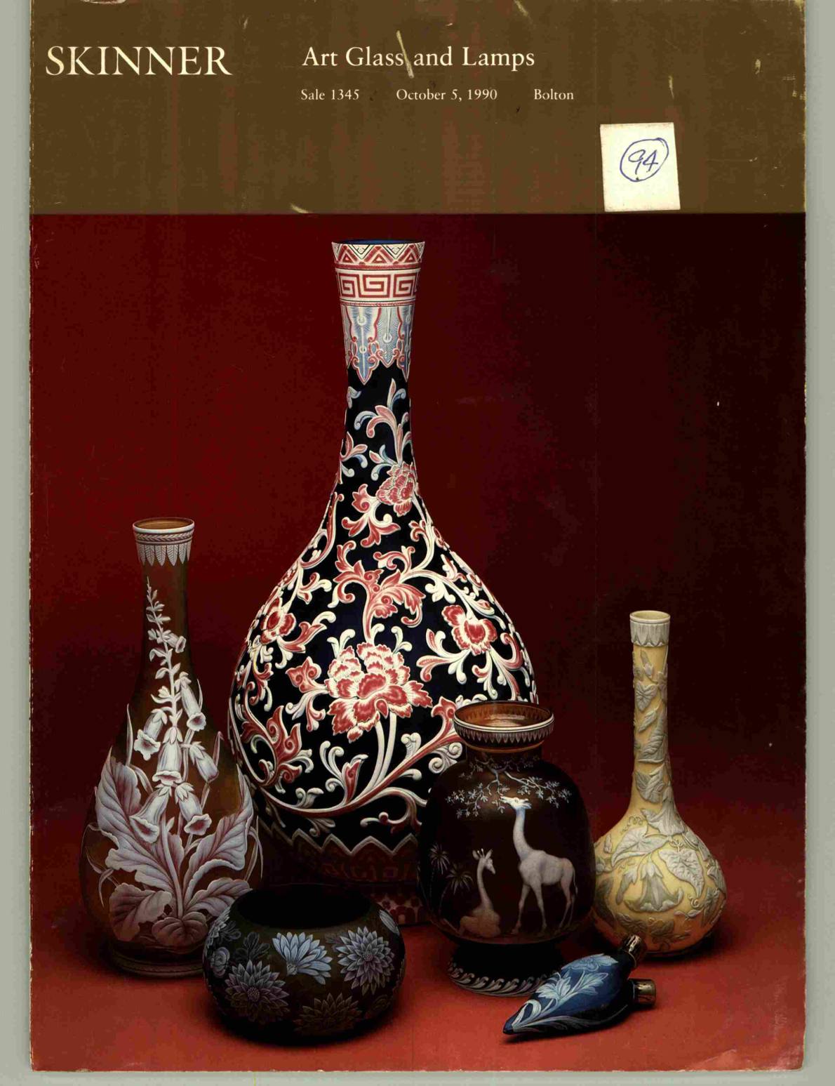 Skinner October 1990 Art Glass & Lamps (Digital only)