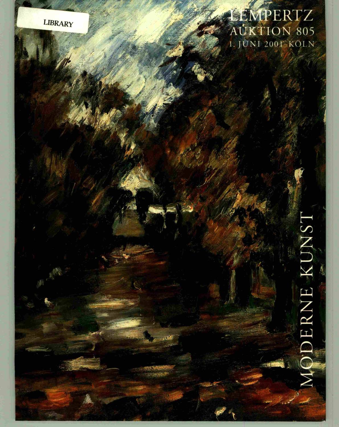 Lempertz June 2001 Modern Art (Digital only)