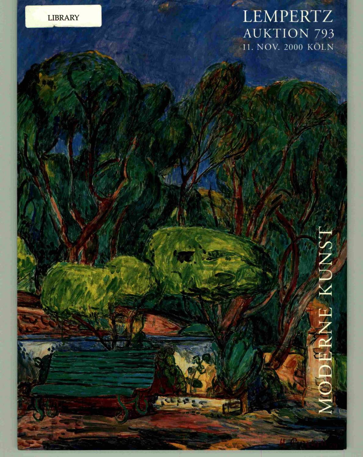 Lempertz November 2000 Modern Art (Digital only)