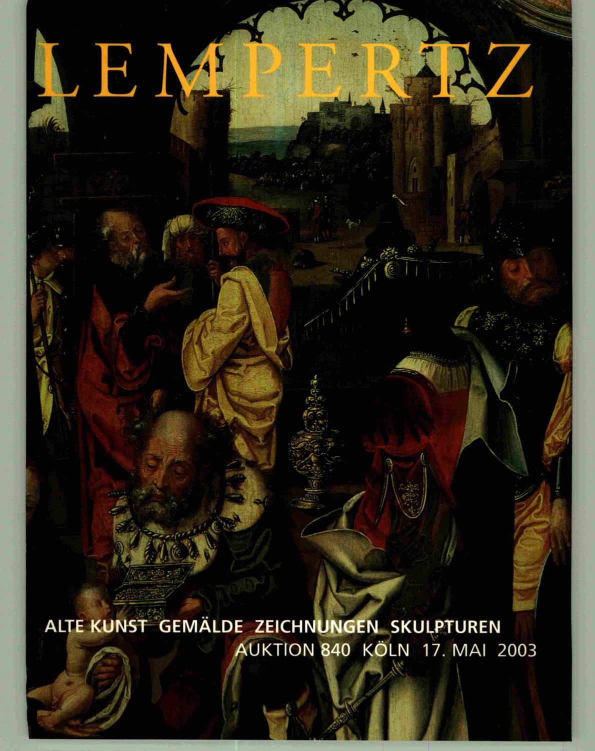 Lempertz May 2003 Old Master Paintings, Drawings & Sculptures (Digital only)