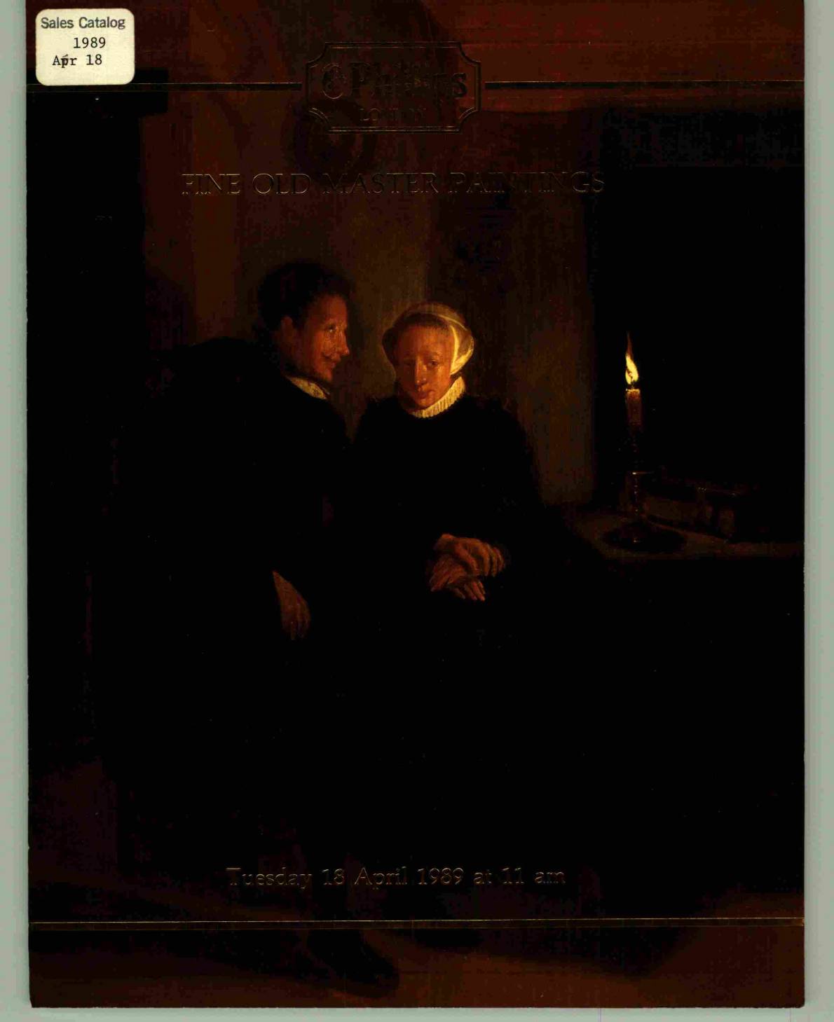 Phillips April 1989 Fine Old Master Paintings (Digital only)