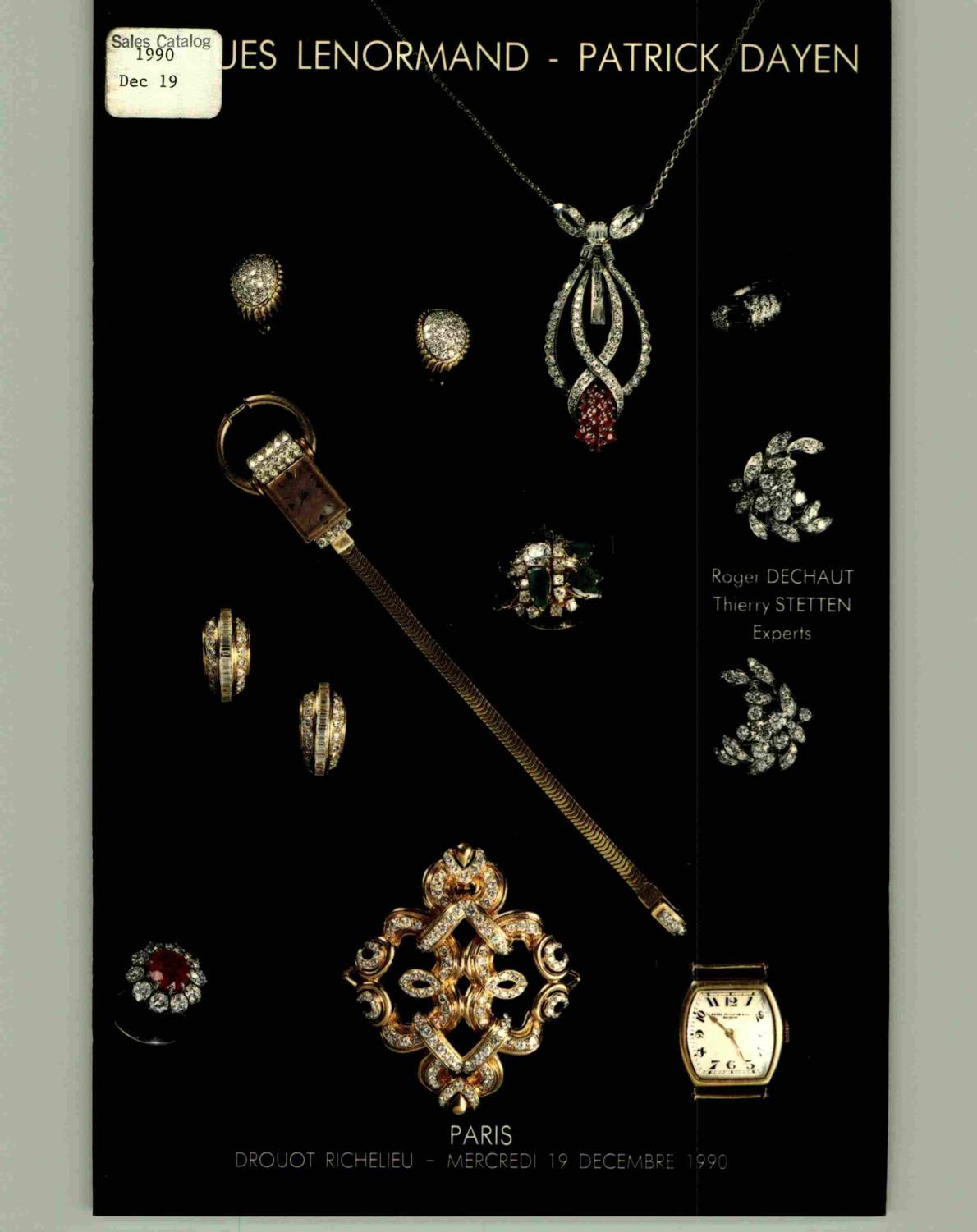 Lenormand & Dayen Dec 1990 Beautiful Antique & Modern Jewelery Objects (Digital