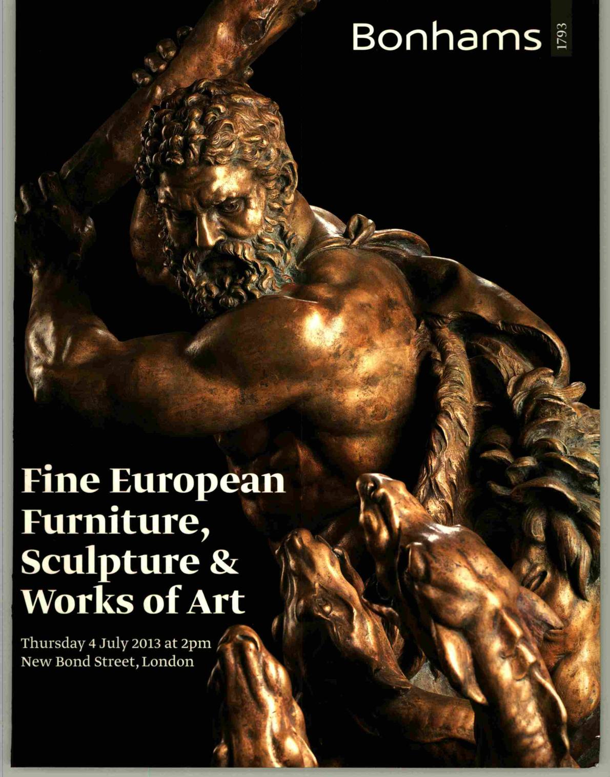 Bonhams July 2013 Fine European Furniture, Sculpture & WOA (Digital only)