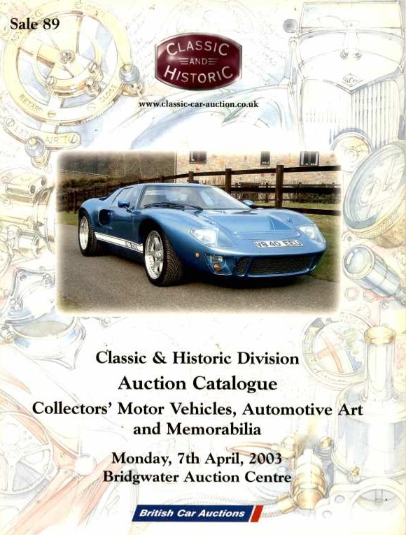 Classic & Historic April 2003 Collectors' Motor Vehicles, Automotive Art (Digita