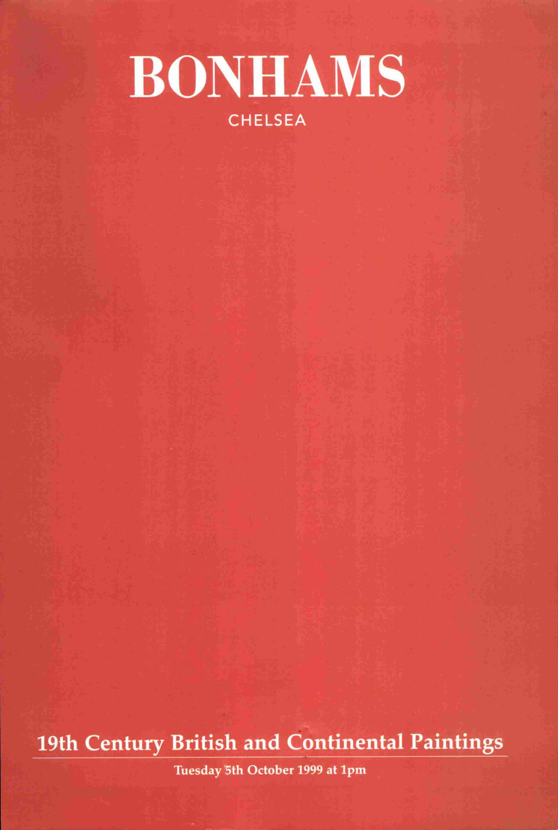 Bonhams October 1999 19th Century British & Continental Paintings (Digital only