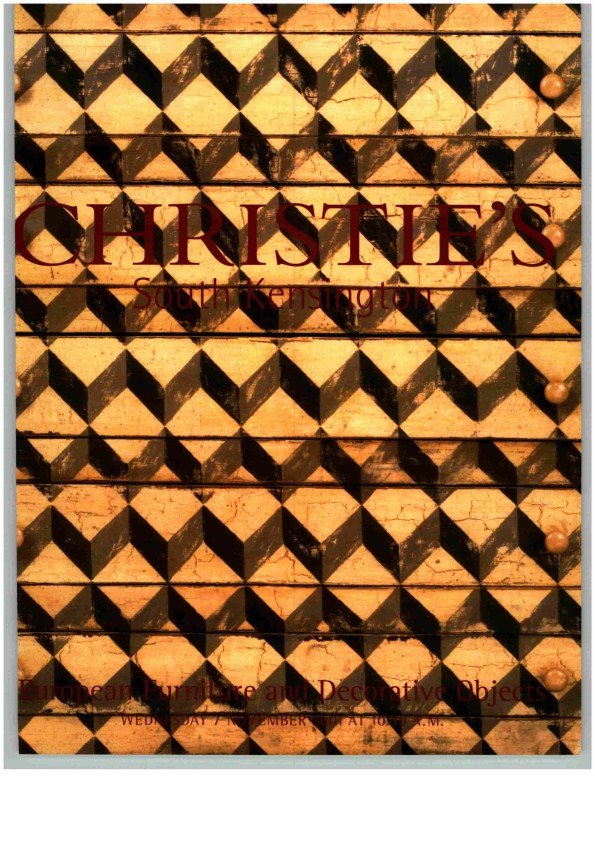 Christies November 2001 European Furniture & Decorative Objects (Digital only)