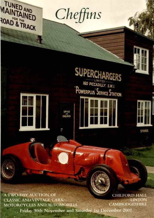 Cheffins November/December 2001 Classic & Vintage Cars, Motorcycles etc,. (Digit