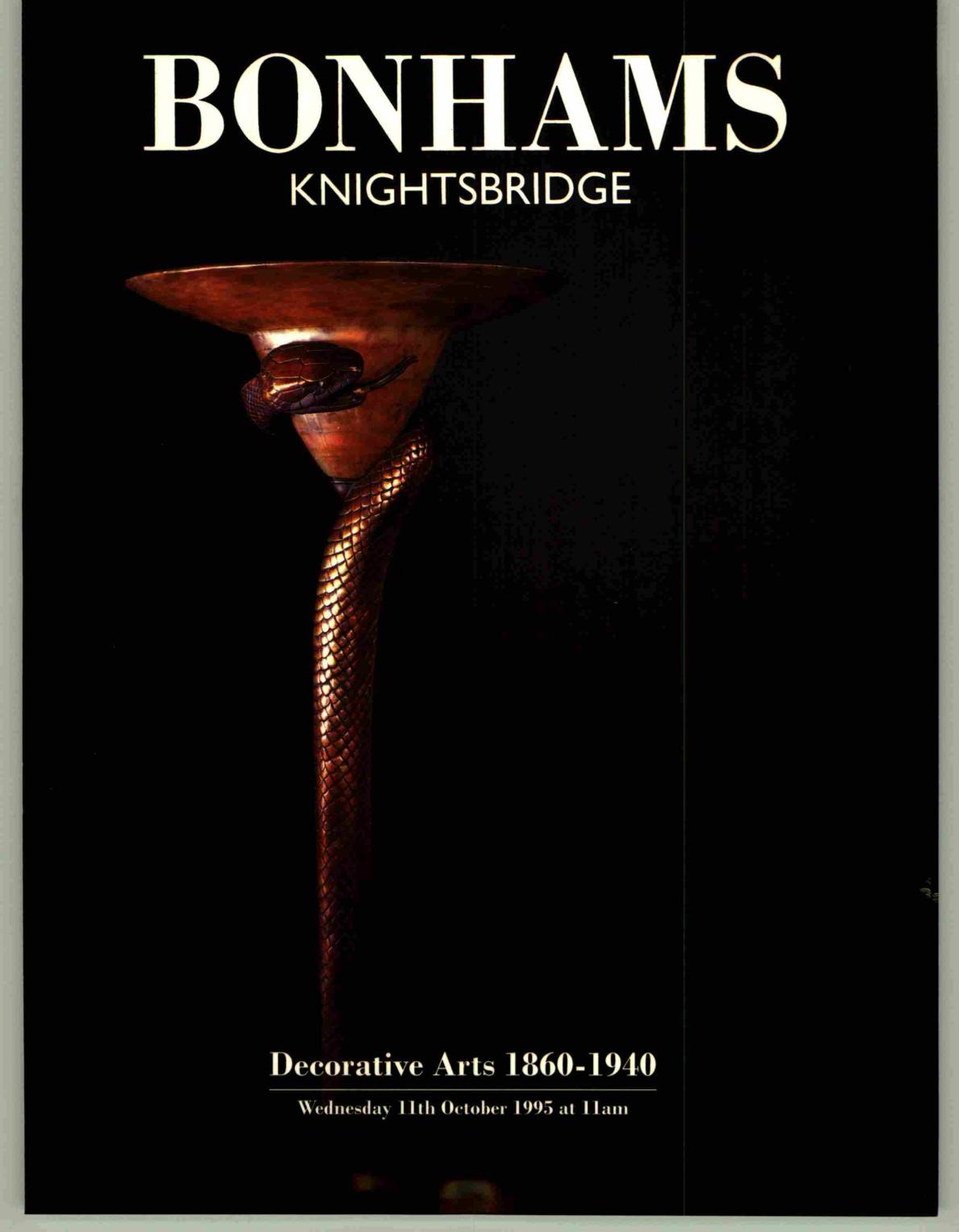 Bonhams October 1995 Decorative Arts 1860 - 1940 (Digital only)