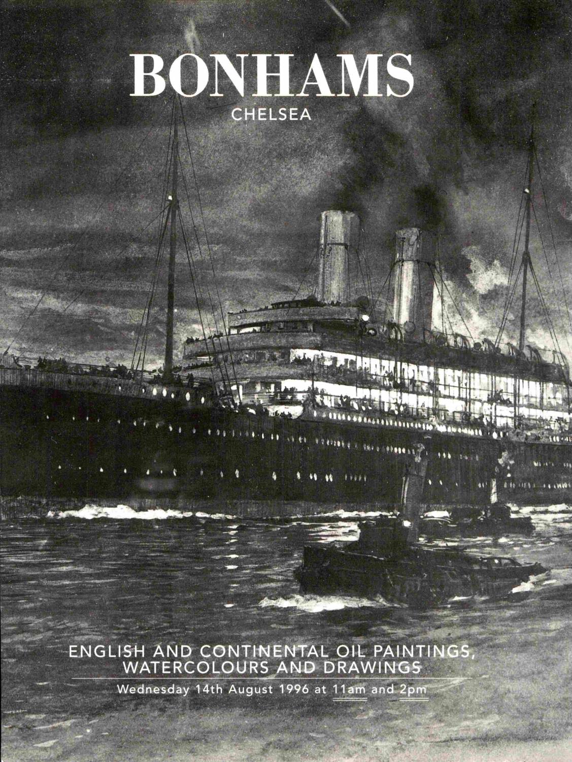 Bonhams August 1996 English & Continental Oil Paintings (Digital only)