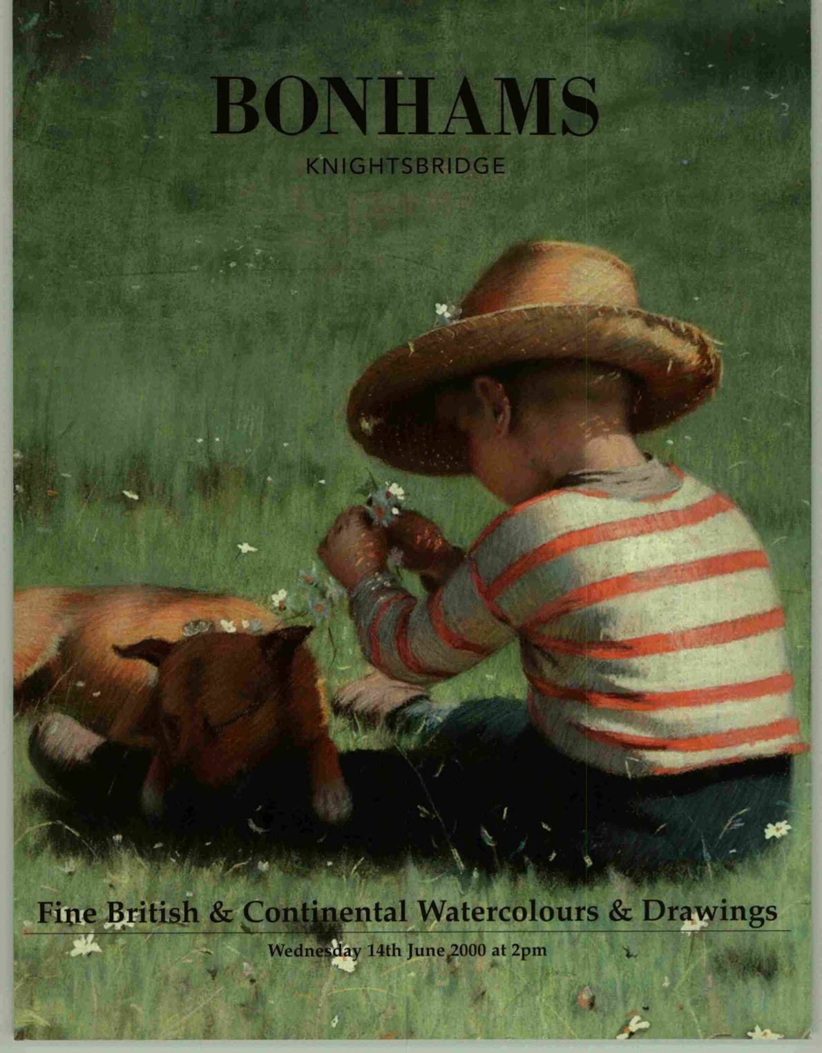Bonhams June 2000 Fine British & Continental Watercolours, (Digital only)