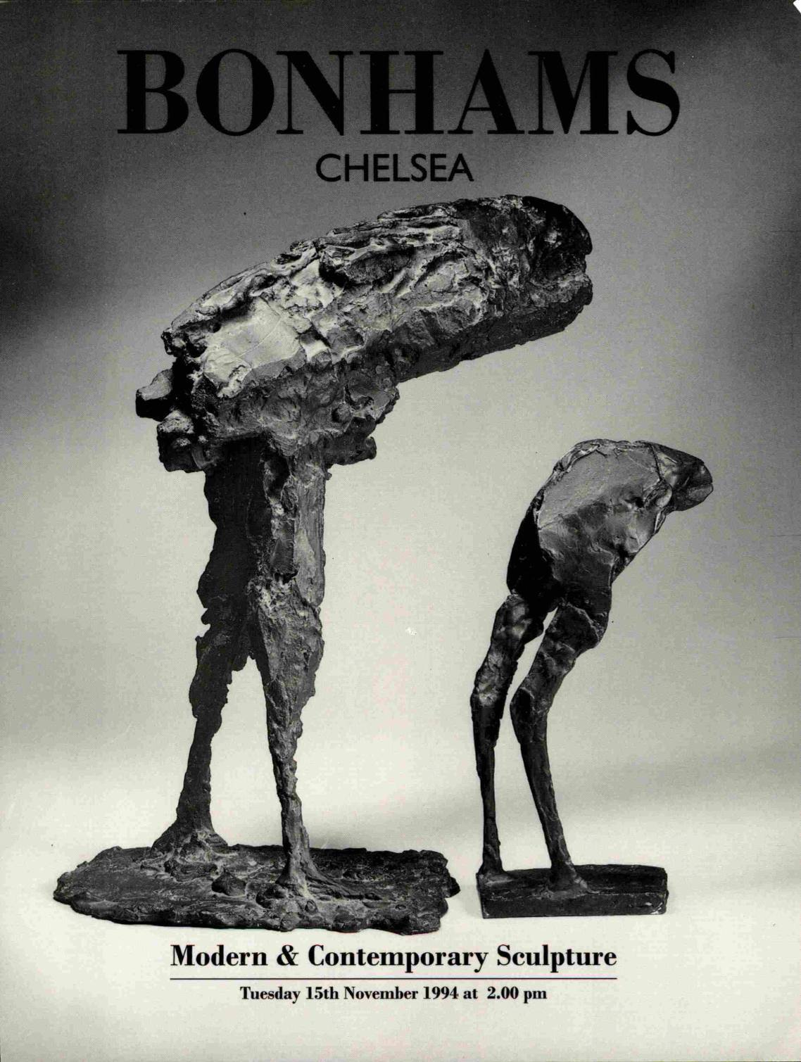 Bonhams November 1994 Modern & Contemporary Sculpture (Digital only)