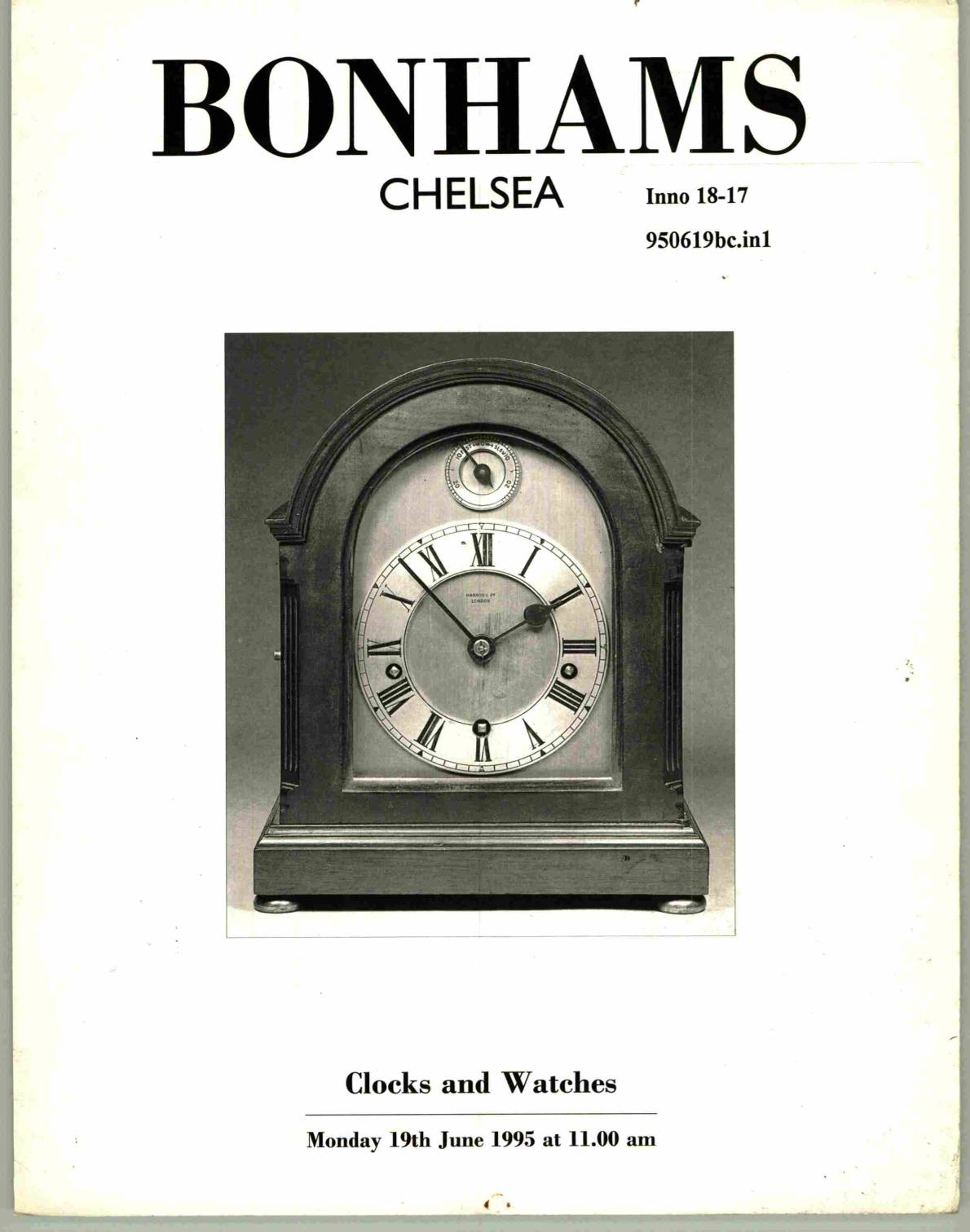 Bonhams June 1995 Clock and Watches (Digital only)
