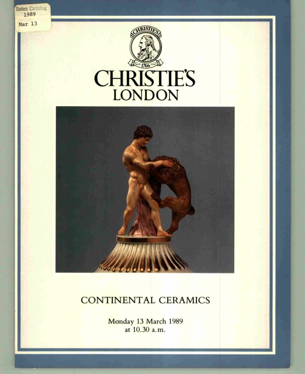Christies March 1989 Continental Ceramics (Digital only)