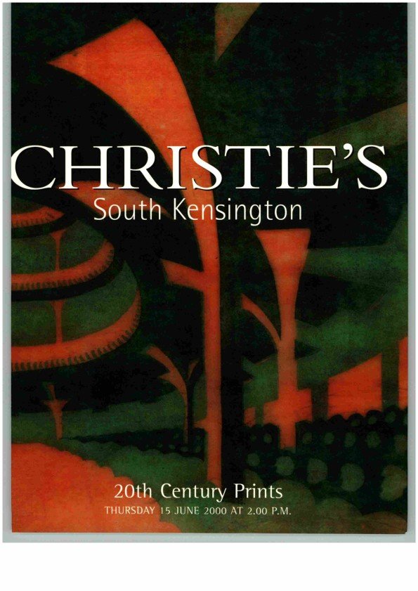 Christies June 2000 20th Century Prints (Digital only)