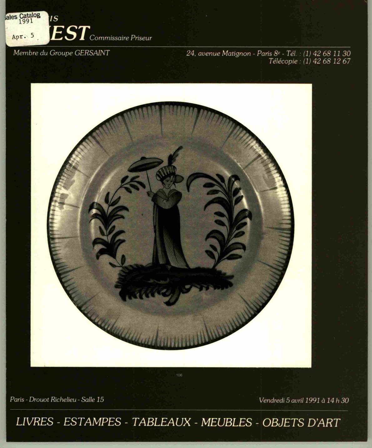 Briest April 1991 Books Prints Paintings XIXth Century WOA (Digital only)