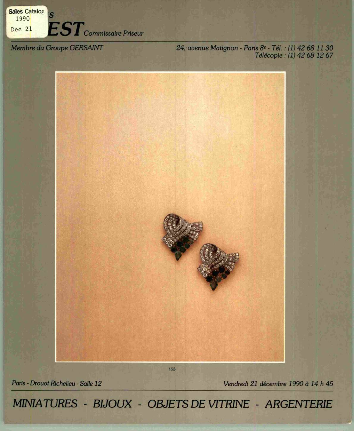 Briest Dec 1990 Miniatures - Jewelry - Showcase Objects - Silver (Digital only)