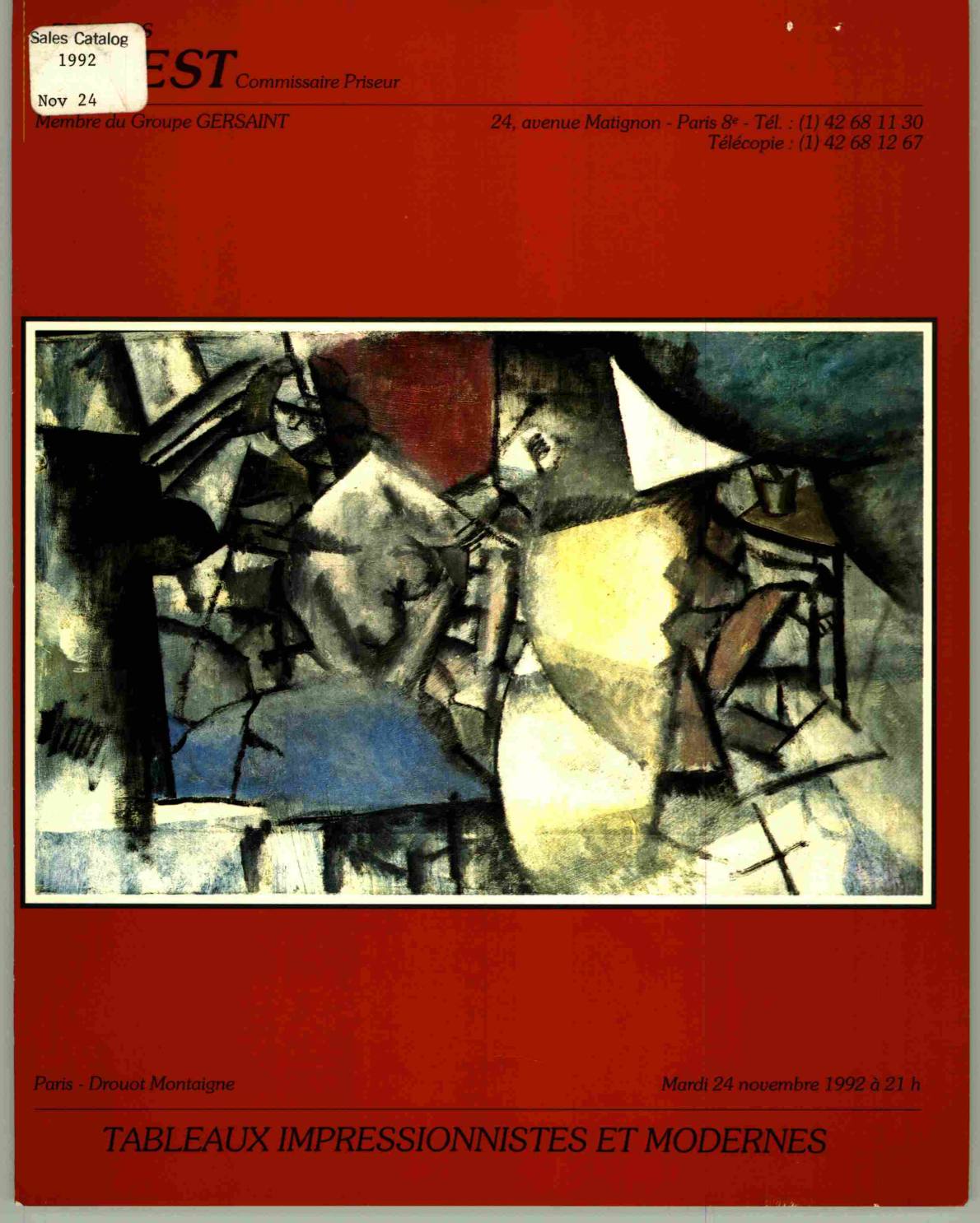 Briest 24th November 1992 Impressionist & Modern Paintings(Digital only)