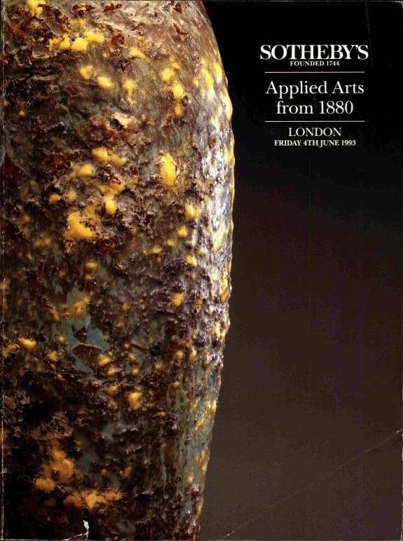 Sothebys June 1993 Applied Arts from 1880 (Digital only)