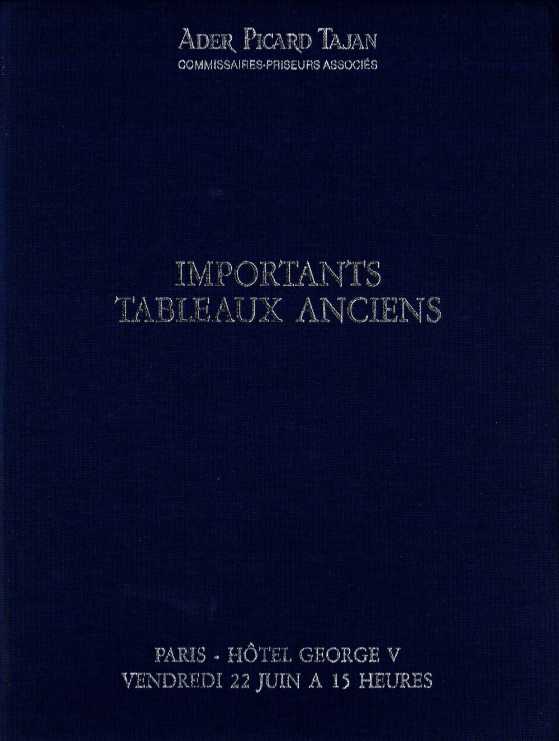 Ader Picard Tajan June 1990 Important Old Master Paintings (Digital only)