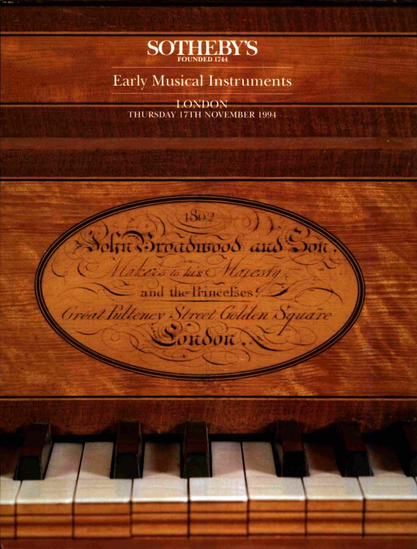 Sothebys November 1994 Early Musical Instruments (Digital only)