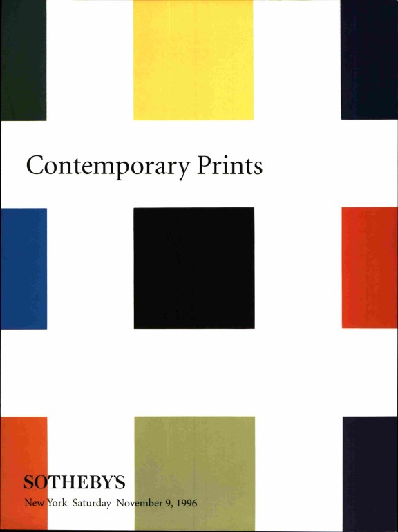 Sothebys November 1996 Contemporary Prints (Digital only)